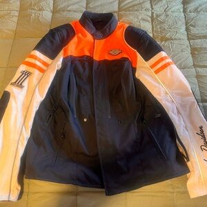Harley Davidson High visibility vented riding jacket with protection